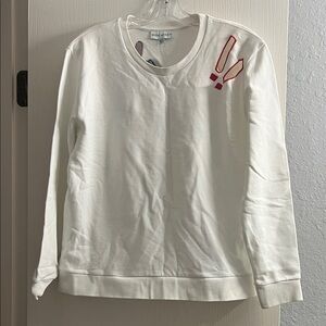 Mira Mikati White Textured Top